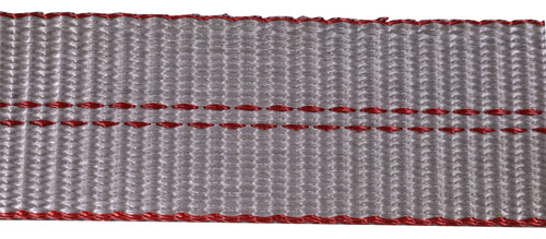 2 Heavy Duty Grey Webbing W/ Red Edge Guard - 12 000 Lb.
